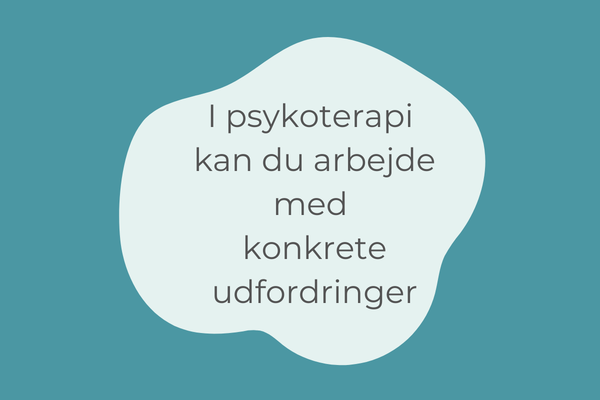 Hvad adskiller psykoterapi fra almindelig terapi
